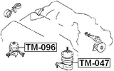 TM-096 - RIGHT ENGINE MOUNT (HYDRO)