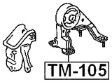 TM-105 - REAR ENGINE MOUNT 4AFE/5EFE AT