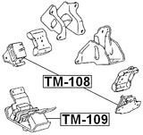TM-109 - REAR ENGINE MOUNT 1KDFTV/1KZTE