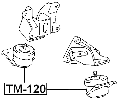 TM-120 - FRONT ENGINE MOUNT (HYDRO)