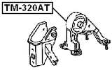 TM-320AT - REAR ENGINE MOUNT AT