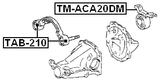 TM-ACA20DM - REAR DIFFERENTIAL MOUNT