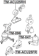 TM-ACU25RH - RIGHT ENGINE MOUNT