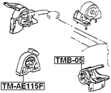 TM-AE115F - FRONT ENGINE MOUNT