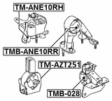 TM-AZT251 - FRONT ENGINE MOUNT