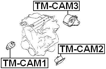 TM-CAM1 - RIGHT ENGINE MOUNT