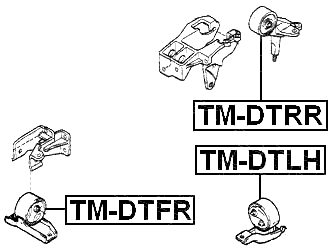 TM-DTLH - LEFT ENGINE MOUNT (HYDRO)