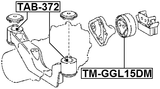 TM-GGL15DM - REAR DIFFERENTIAL MOUNT