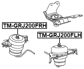 TM-GRJ200FLH - LEFT ENGINE MOUNT (HYDRO)