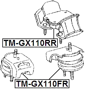 TM-GX110FR - FRONT ENGINE MOUNT (HYDRO)
