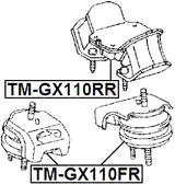 TM-GX110FR - FRONT ENGINE MOUNT (HYDRO)
