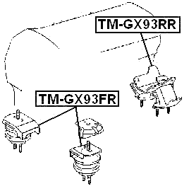 TM-GX93FR - FRONT ENGINE MOUNT (HYDRO)