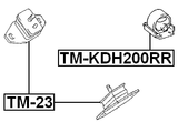 TM-KDH200RR - REAR ENGINE MOUNT