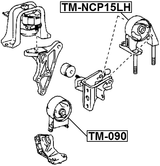 TM-NCP15LH - LEFT ENGINE MOUNT