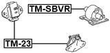 TM-SBVR - REAR ENGINE MOUNT