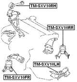 TM-SXV10RH - RIGHT ENGINE MOUNT MT