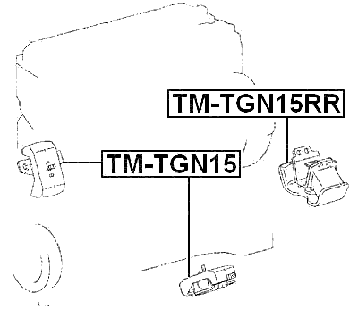 TM-TGN15RR - REAR ENGINE MOUNT