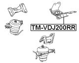 TM-VDJ200RR - REAR ENGINE MOUNT