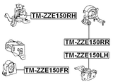 TM-ZZE150FR - FRONT ENGINE MOUNT
