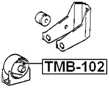 TMB-102 - FRONT ENGINE MOUNT BUSHING MT