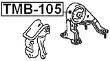 TMB-105 - REAR ENGINE MOUNT BUSHING