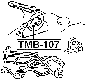 TMB-107 - RIGHT ENGINE MOUNT BUSHING