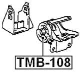 TMB-108 - LEFT ENGINE MOUNT BUSHING AT