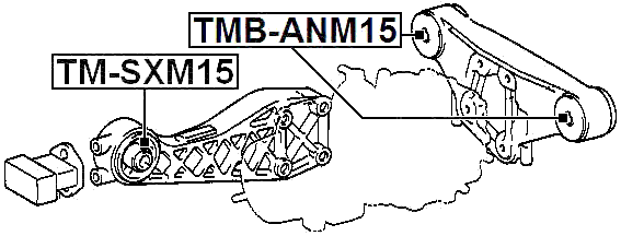 TMB-SXM15 - DIFFERENTIAL MOUNT BUSHING