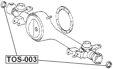 TOS-003 - HALF SHAFT OIL SEAL 35X50X9.5