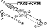 TRKB-ACV30 - STEERING GEAR BOOT