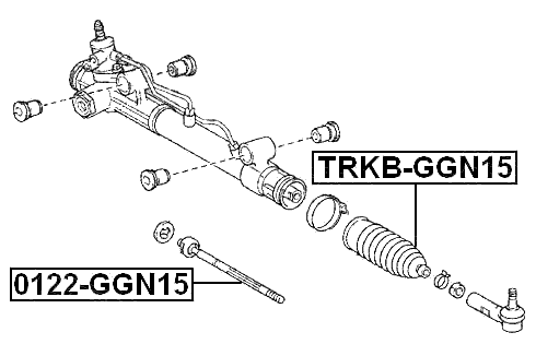 TRKB-GGN15 - STEERING GEAR BOOT