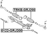 TRKB-GRJ200 - STEERING GEAR BOOT