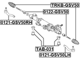 TRKB-GSV50 - STEERING GEAR BOOT