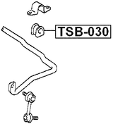 TSB-030 - FRONT STABILIZER BAR BUSH D19