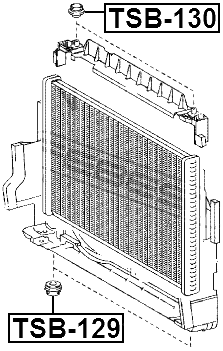 TSB-130 - MOUNT RUBBER RADIATOR