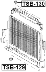 TSB-130 - MOUNT RUBBER RADIATOR