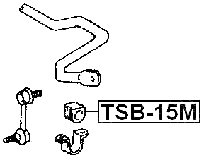 TSB-15M - FRONT STABILIZER BAR BUSH D26.5