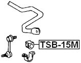 TSB-15M - FRONT STABILIZER BAR BUSH D26.5
