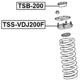 TSB-200 - FRONT SHOCK ABSORBER BUSHING