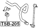 TSB-205 - FRONT STABILIZER BAR BUSH D22