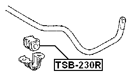 TSB-230R - REAR STABILIZER BAR BUSH D17