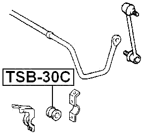TSB-30C - REAR STABILIZER BAR BUSH D17
