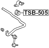 TSB-505 - FRONT STABILIZER BAR BUSH D23
