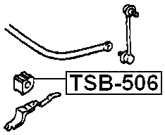 TSB-506 - REAR STABILIZER BAR BUSH D15