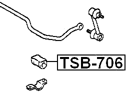 TSB-706 - REAR STABILIZER BAR BUSH D13
