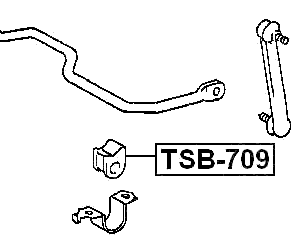 TSB-709 - REAR STABILIZER BAR BUSH D14