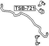 TSB-721 - FRONT STABILIZER BAR BUSH D25