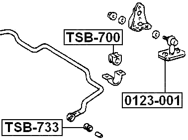 TSB-733 - FRONT STABILIZER BAR BUSH D11