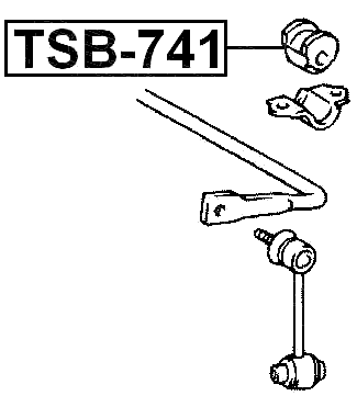 TSB-741 - REAR STABILIZER BAR BUSH D15