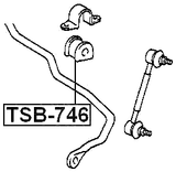 TSB-746 - FRONT STABILIZER BAR BUSH D22